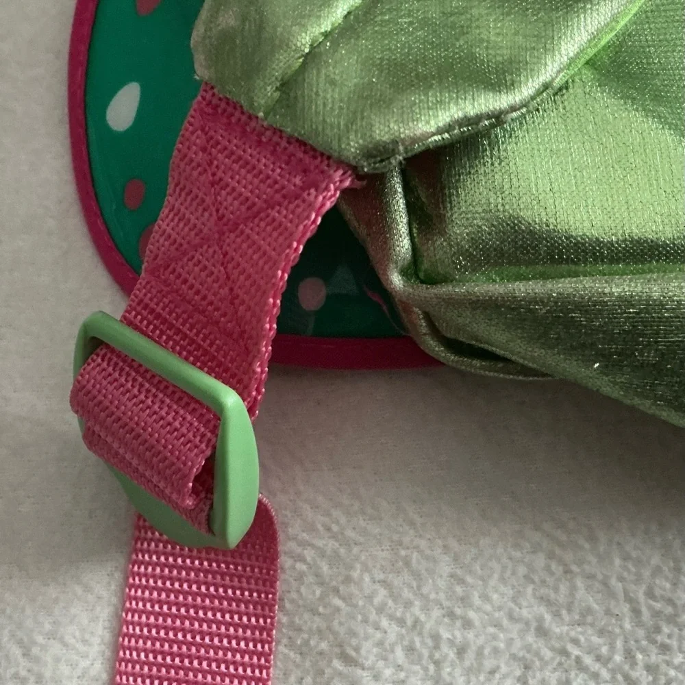 American Girl fairy wings backpack sparkling green and pink good condition